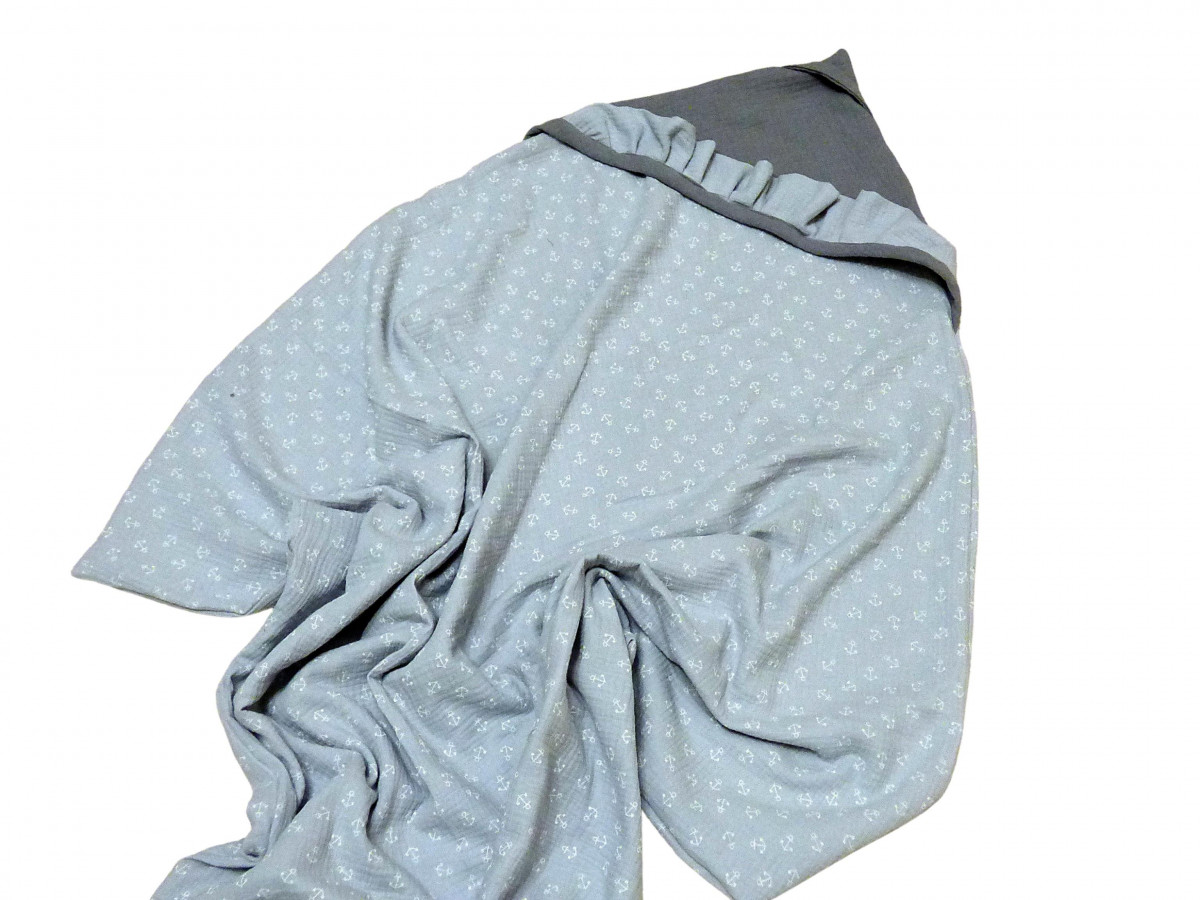 Muślinowy ręcznik z kapturkiem -duży dla niemowlaka i przedszkolaka